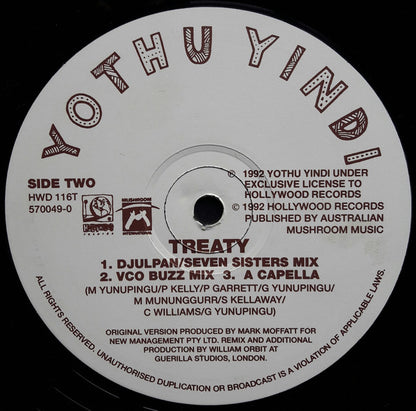 Yothu Yindi : Treaty (12", Single)