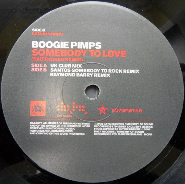 Boogie Pimps* : Somebody To Love (Saltshaker Remix) (12", Single)