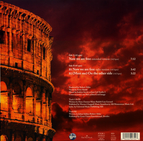 Dreamgate : Now We Are Free (Theme From Gladiator) (12")