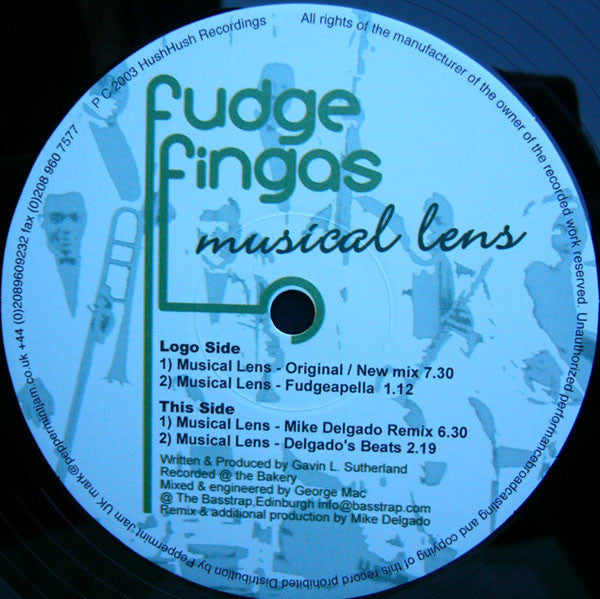 Fudge Fingas : Musical Lens (12")