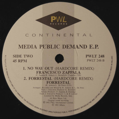 Various : Public Demand E.P. (The Remixes) (12", EP)