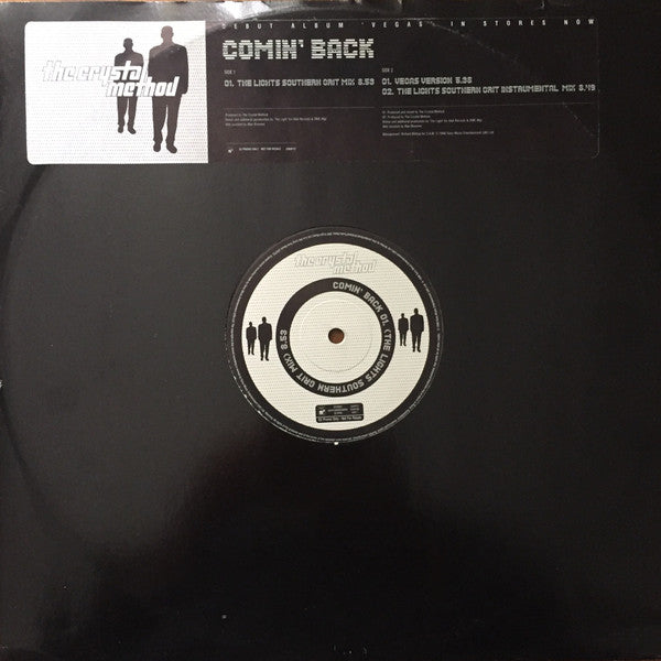 The Crystal Method : Comin' Back (12", Promo)