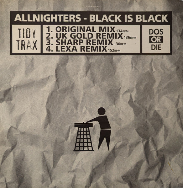Allnighters : Black Is Black (12", Single, Bla)