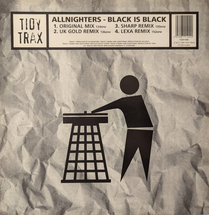Allnighters : Black Is Black (12", Single, Bla)