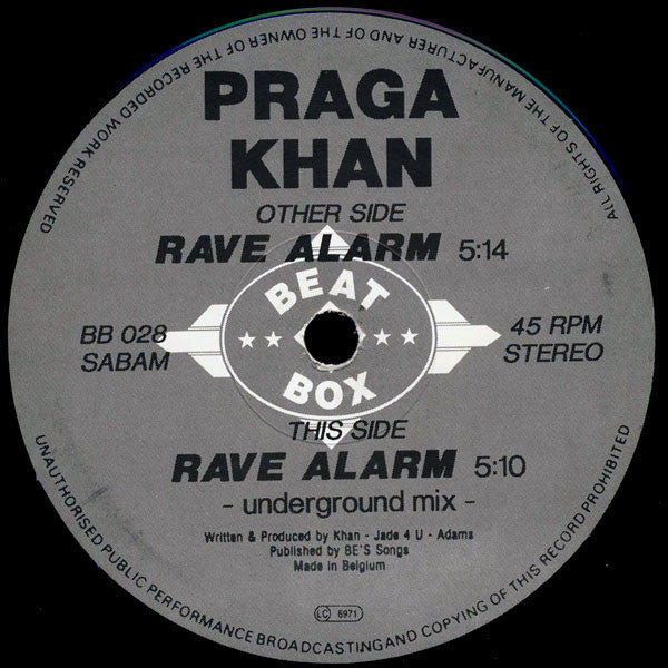 Praga Khan : Rave Alarm (12")