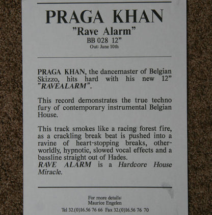 Praga Khan : Rave Alarm (12")