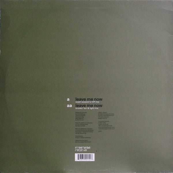 Stateless : Leave Me Now (Swell Session & Brooks Remixes) (12")