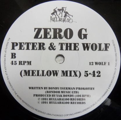 Zero G : Peter & The Wolf (12")