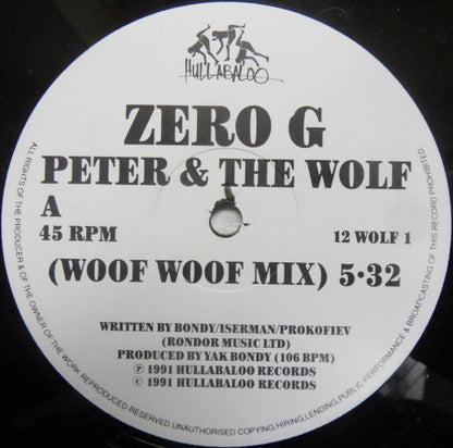 Zero G : Peter & The Wolf (12")