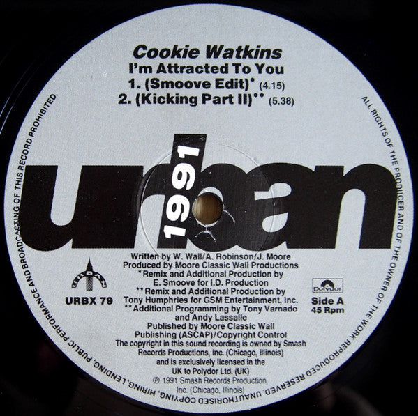 Cookie Watkins : I'm Attracted To You (12")