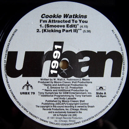 Cookie Watkins : I'm Attracted To You (12")