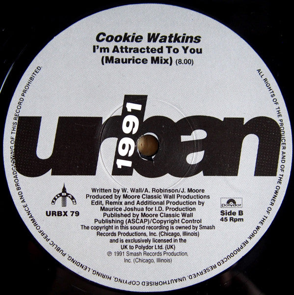 Cookie Watkins : I'm Attracted To You (12")