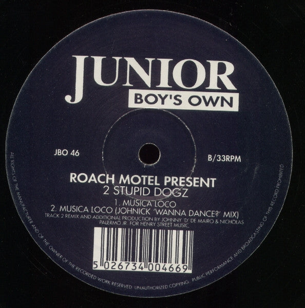 Roach Motel Present 2 Stupid Dogz : Trouble (12")