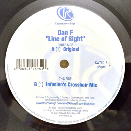 Dan F : Line Of Sight (12")