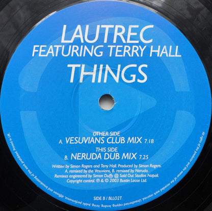 Lautrec Featuring Terry Hall : Things (12")