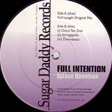 Full Intention : Uptown Downtown (12")