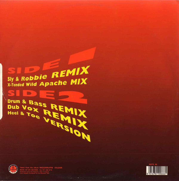 Daddy Freddy Featuring Heavy D & Frankie Paul : Respect Due (The Sly & Robbie Remixes) (12")