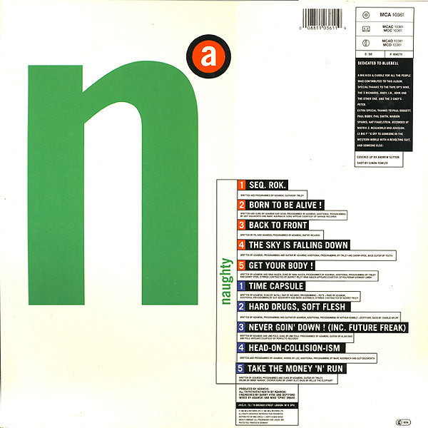 Adamski : Naughty (LP, Album)