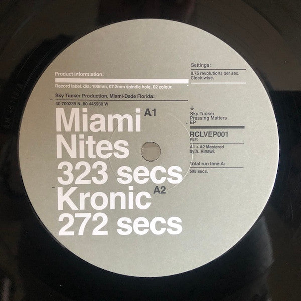 Sky Tucker : Pressing Matters EP (12", EP)