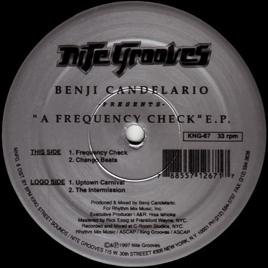 Benji Candelario : A Frequency Check E.P. (12", EP)