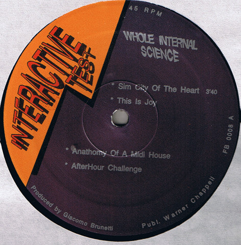 Whole Internal Science : Untitled (12")