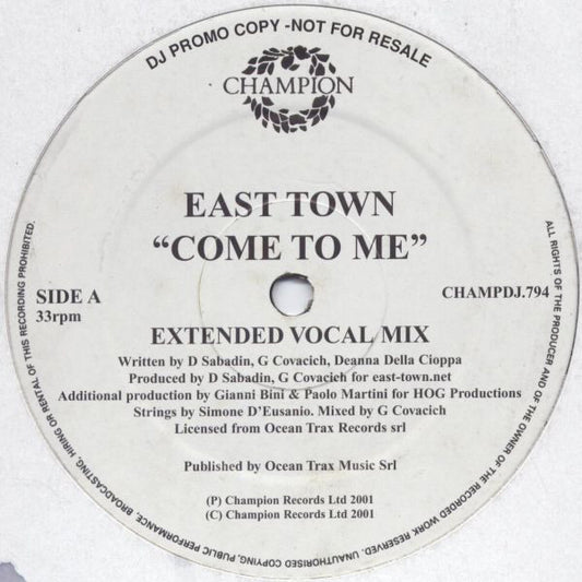 East Town : Come To Me (12", Promo)