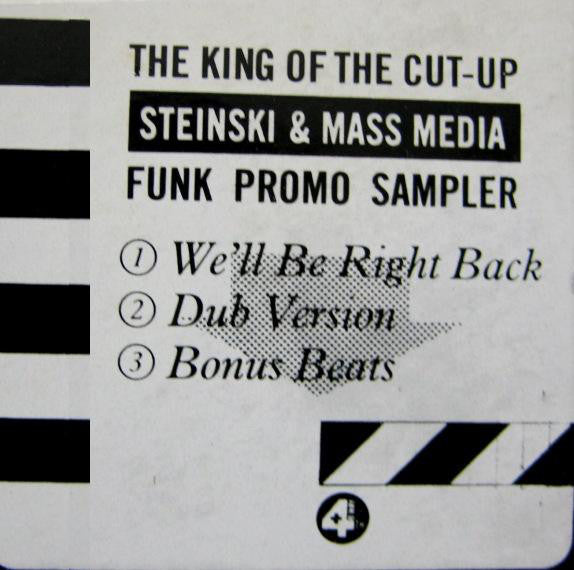 Steinski & Mass Media : We'll Be Right Back (12", Promo)