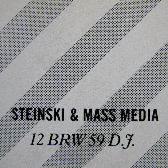 Steinski & Mass Media : We'll Be Right Back (12", Promo)