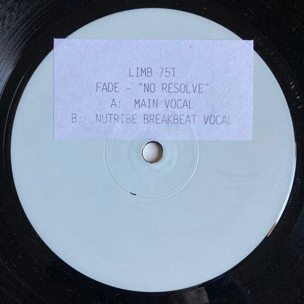 Fade : No Resolve (2x12", Promo, TP, W/Lbl)