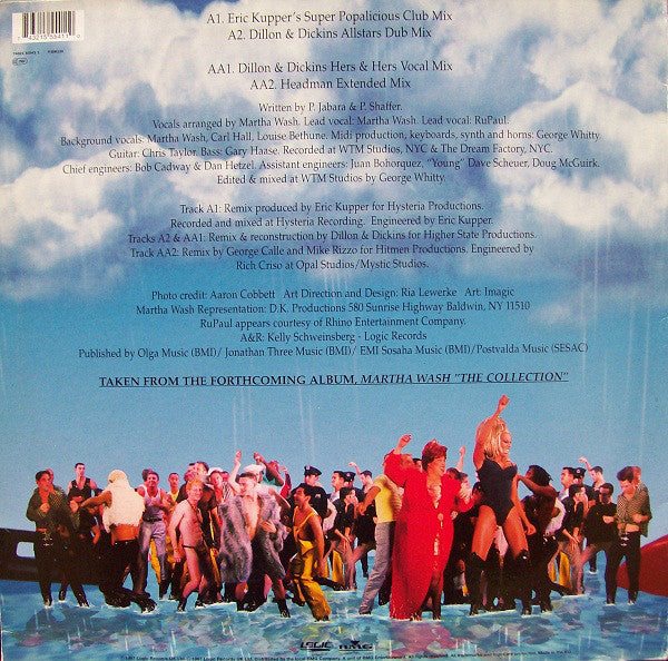 Martha Wash featuring RuPaul : It's Raining Men...The Sequel (12")