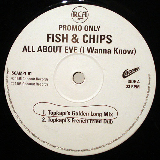 Fish & Chips : All About Eve (I Wanna Know) (12", Promo)