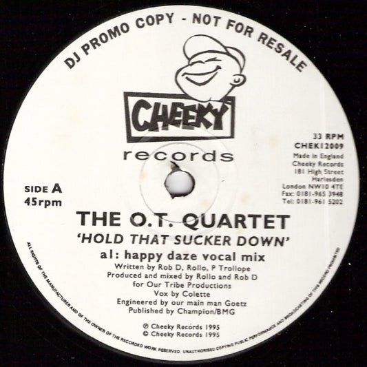 The O.T. Quartet : Hold That Sucker Down (2x12", Promo)