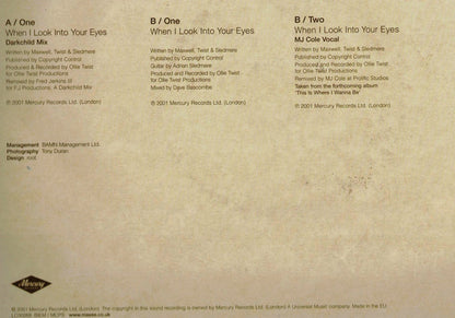 Maxee : When I Look Into Your Eyes (12")