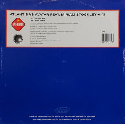 Atlantis Vs Avatar (5) Feat. Miriam Stockley : Fiji (12")