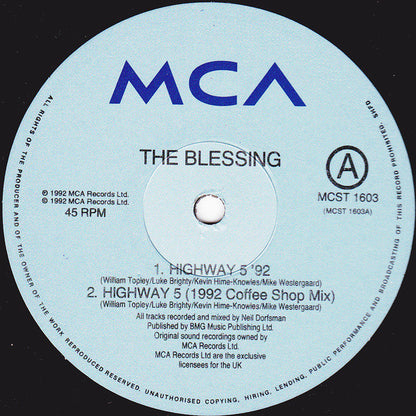 The Blessing : Highway 5 '92 (12", Single)