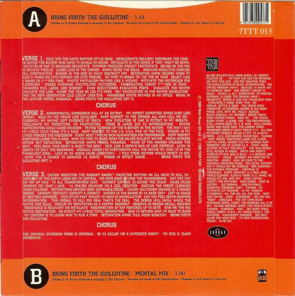 Silver Bullet : Bring Forth The Guillotine (7", Single)