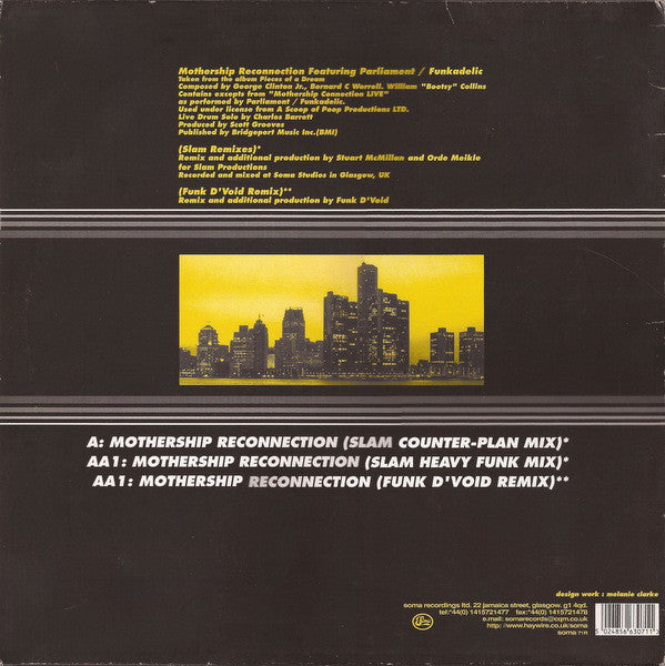 Scott Grooves Featuring Parliament / Funkadelic : Mothership Reconnection (12")