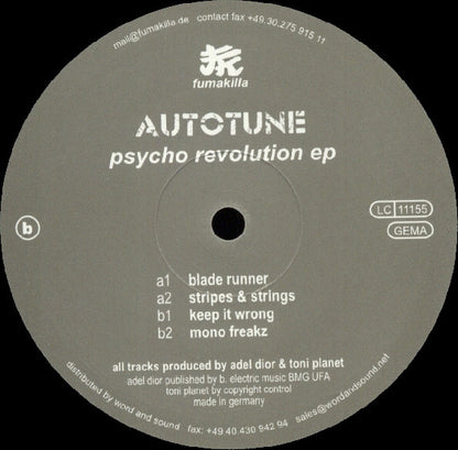 Autotune : Psycho Revolution EP (12", EP)
