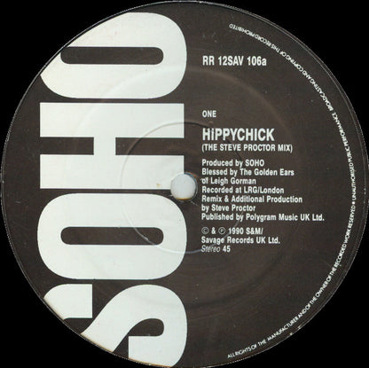 Soho (2) : Hippychick (Remix) (12", Ltd)