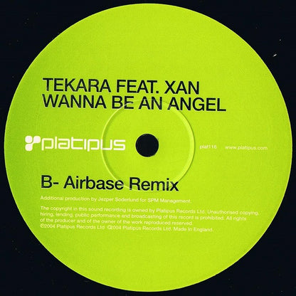Tekara Feat. Xan : Wanna Be An Angel (12", Par)