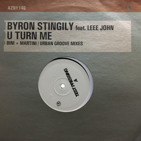 Byron Stingily : U Turn Me (12", TP)