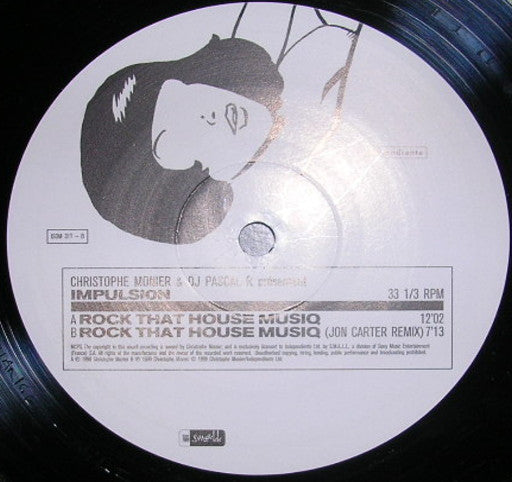 Christophe Monier & DJ Pascal R Présentent Impulsion : Rock That House Musiq (12")