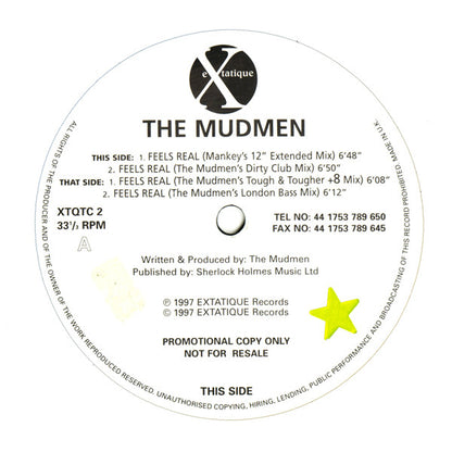 The Mudmen : Feels Real (12", Promo)