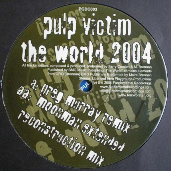 Pulp Victim : The World 2004 (12")