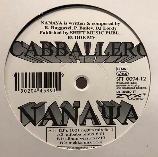 Cabballero : Nanaya (12")