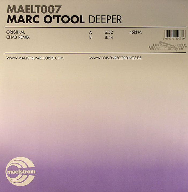 Marc O'Tool : Deeper (12")