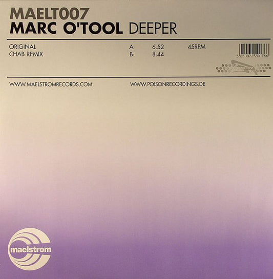 Marc O'Tool : Deeper (12")