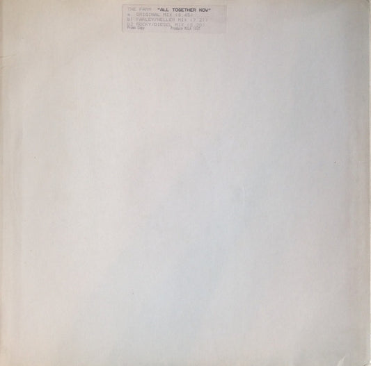 The Farm : All Together Now (Remixes) (12", Promo, W/Lbl)