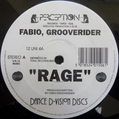 Fabio, Grooverider : Rage (12")