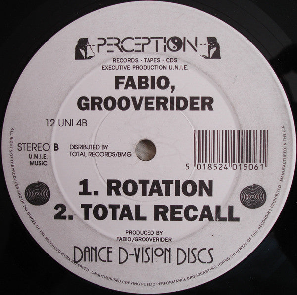 Fabio, Grooverider : Rage (12")